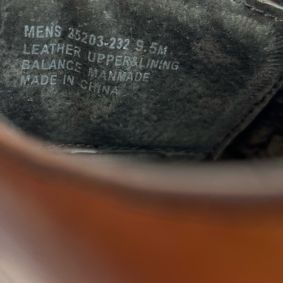 Stacy Adams Mens Cognac Burnished Calfskin Plain Toe Double Monk Strap Shoes 9.5 - Picture 13 of 14